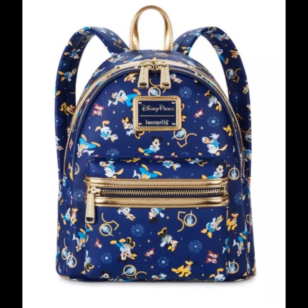 NWT Walt Disney World 50th Loungefly Mini Backpack